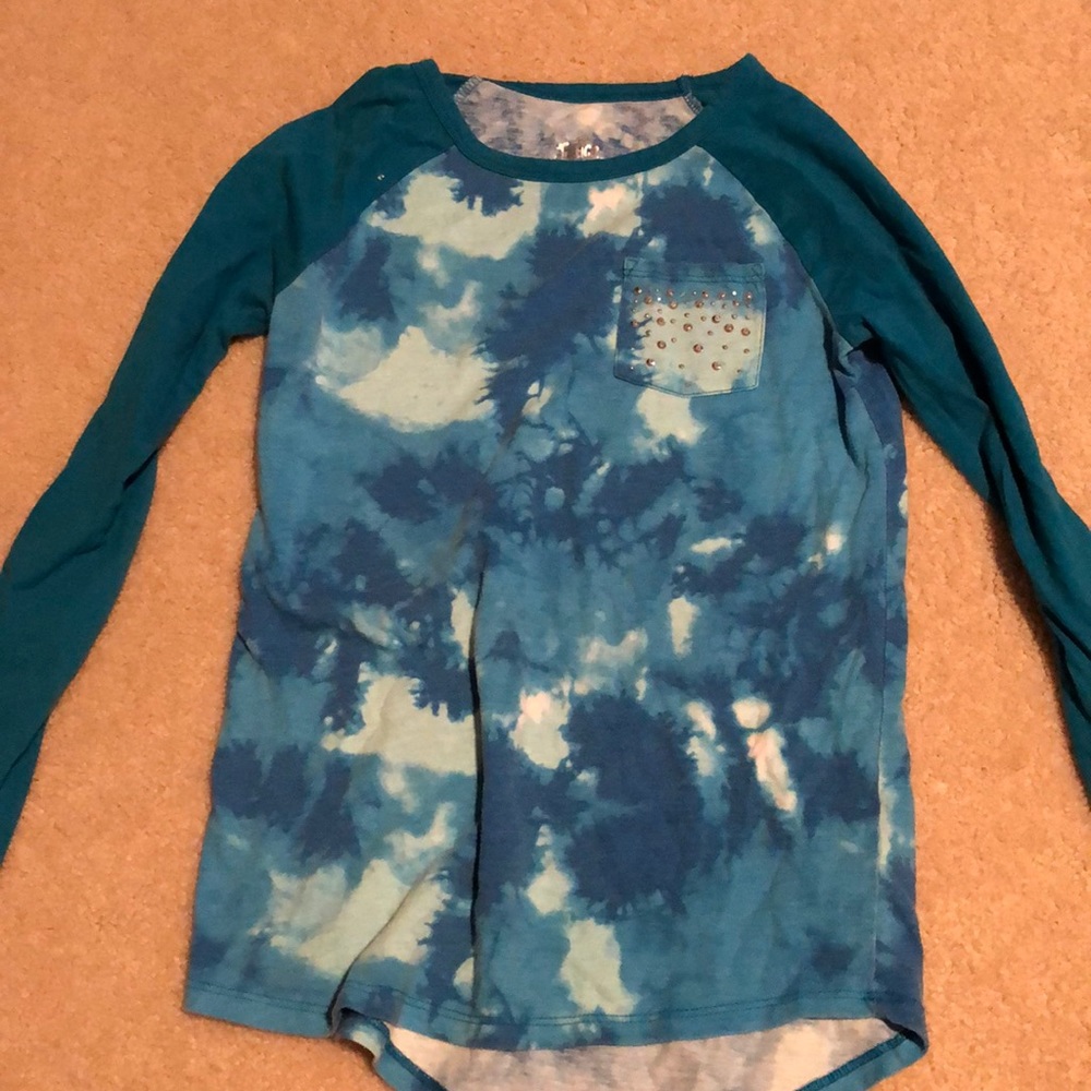 justice tie dye longsleeve